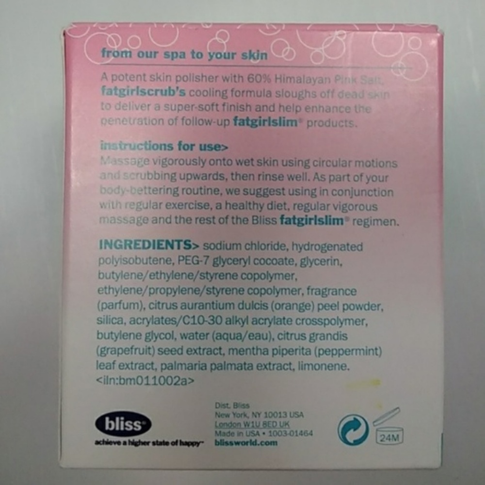 SOLD! Bliss fat girl scrub body exfoliator - Picture 2 of 2